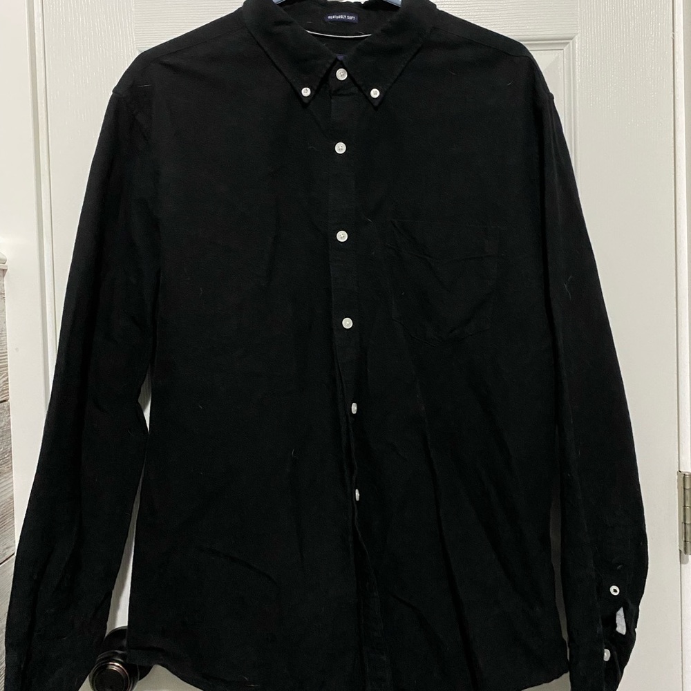 Men’s Black Button Up